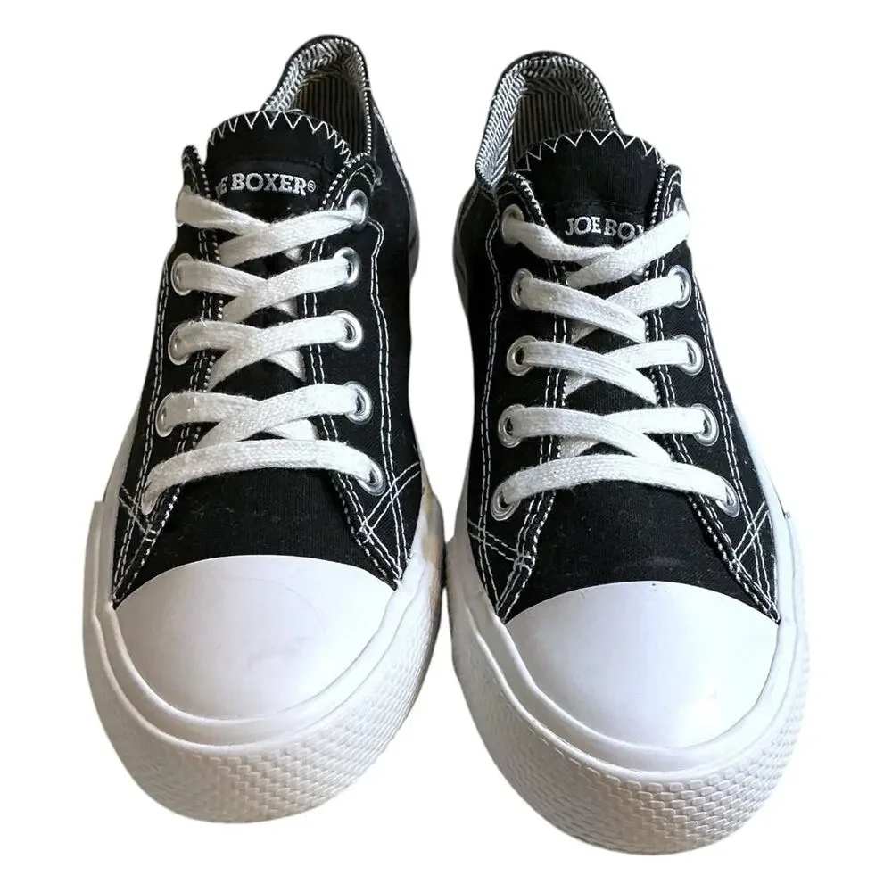 Joe Boxer Women's Black White Stella‎ Casual Sneakers Size 7M